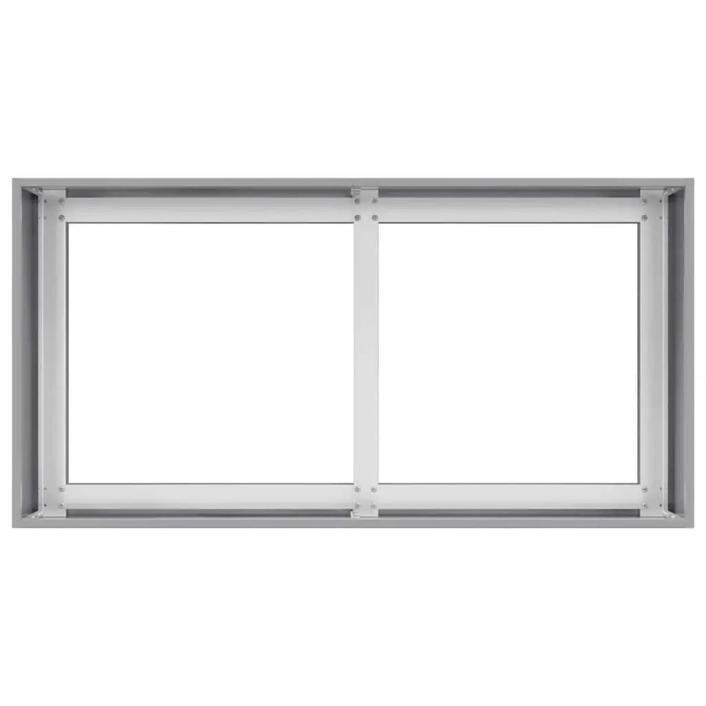 Galvanised Steel Planter Raised Garden Bed Outdoor Flower Box 80x40x40cm Silver