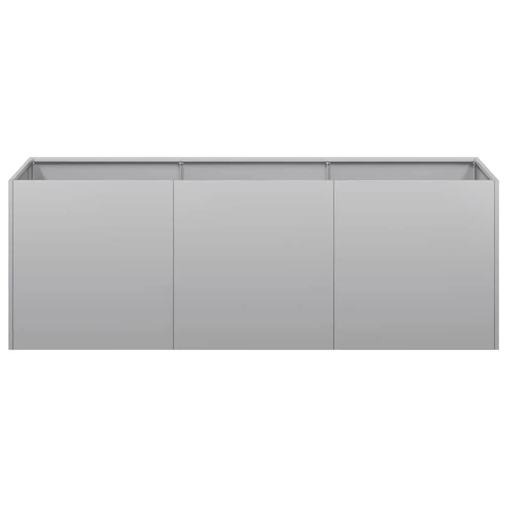 Galvanised Steel Planter Raised Garden Bed Outdoor Patio Flower Box Large