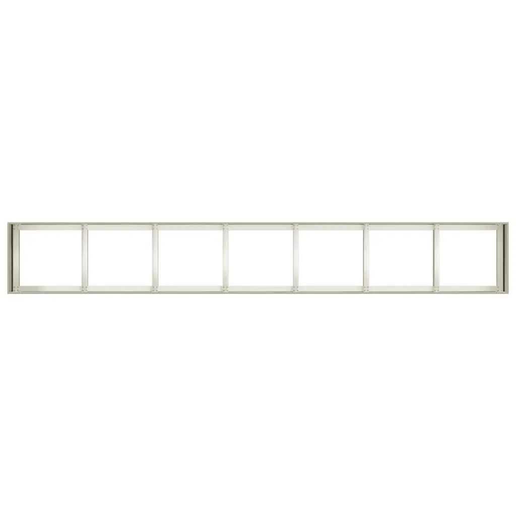 Raised Garden Bed Planter Cold-rolled Steel White 280x40x40 cm Outdoor