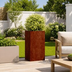 Practical Weathering Steel Planter for Every Home