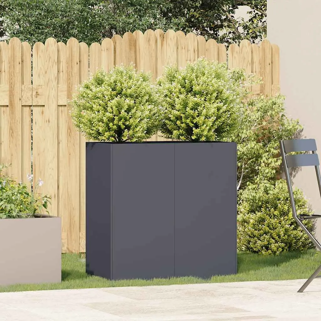 Raised Garden Bed Cold-Rolled Steel 80x40x80cm Anthracite Planter