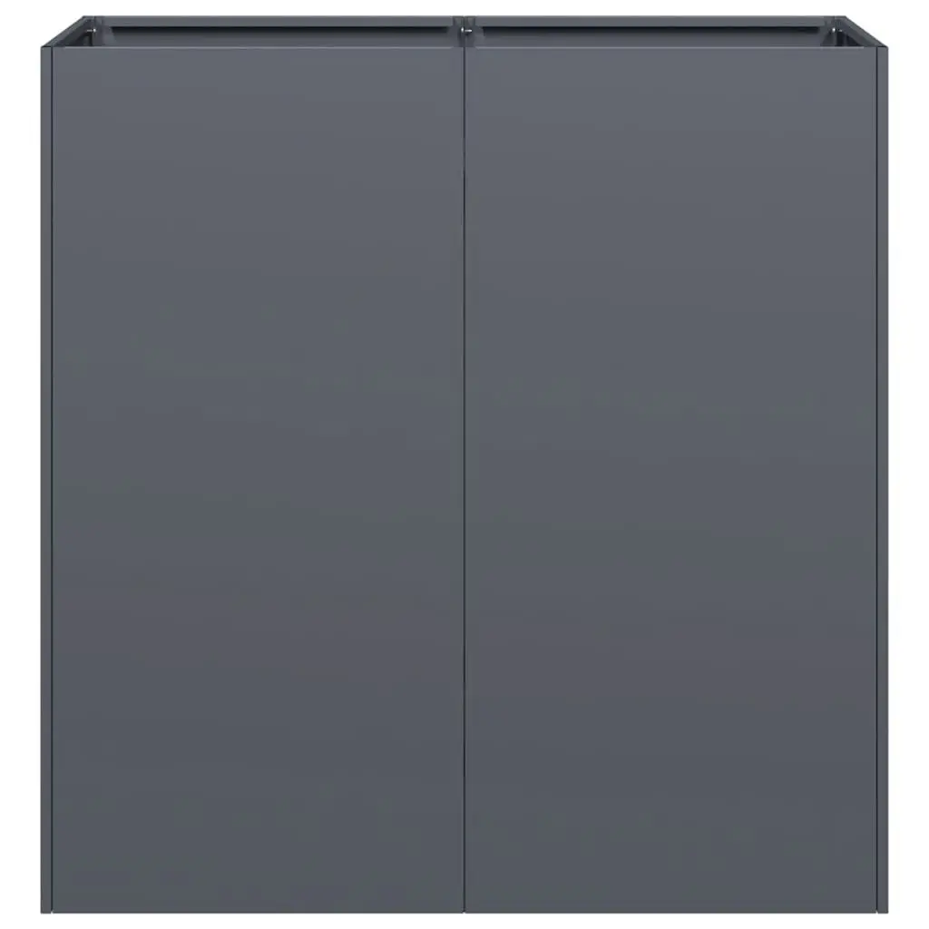 Raised Garden Bed Cold-Rolled Steel 80x40x80cm Anthracite Planter