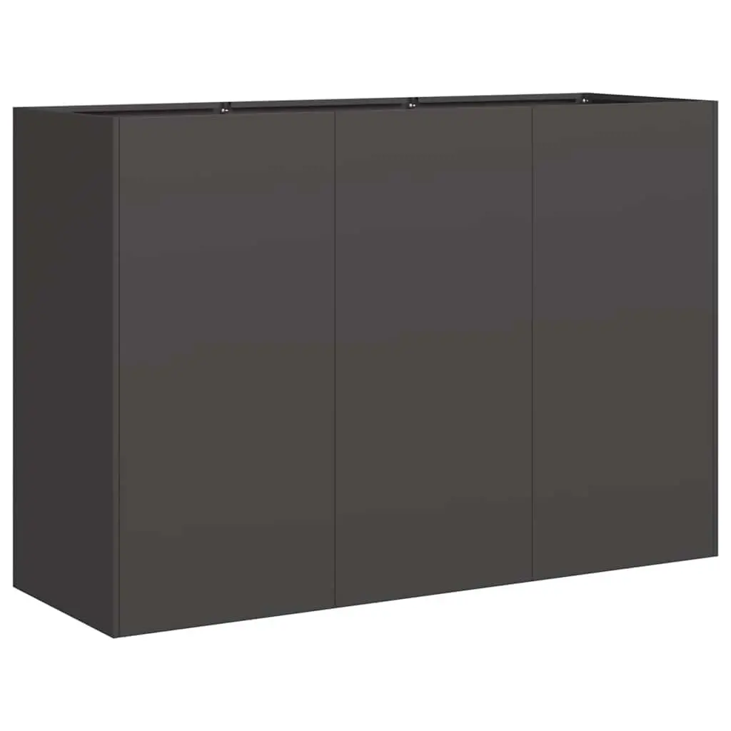 Raised Planter Box Cold-Rolled Steel Deep Large Black