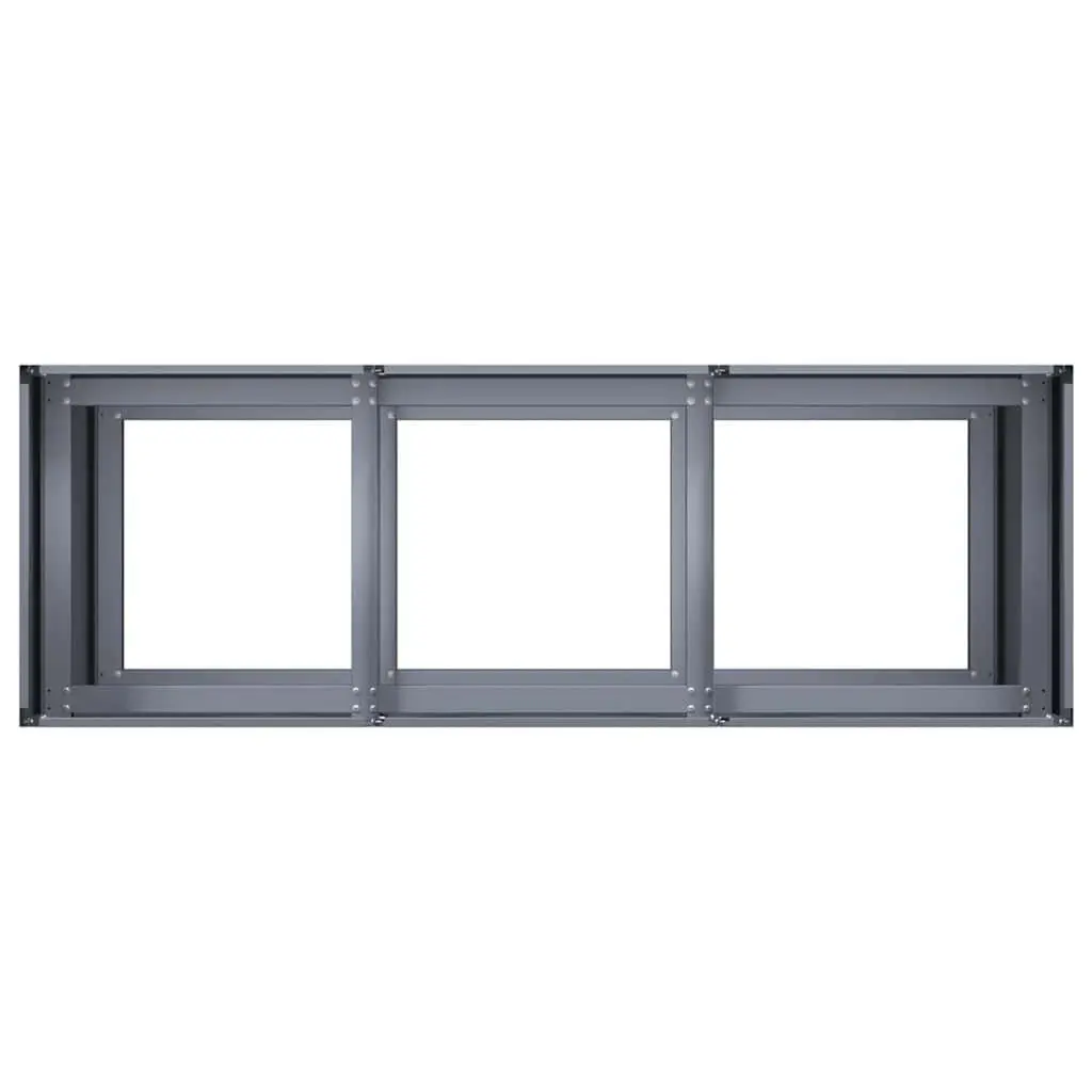 Raised Planter Box Cold-Rolled Steel Outdoor 120x40x80cm Anthracite