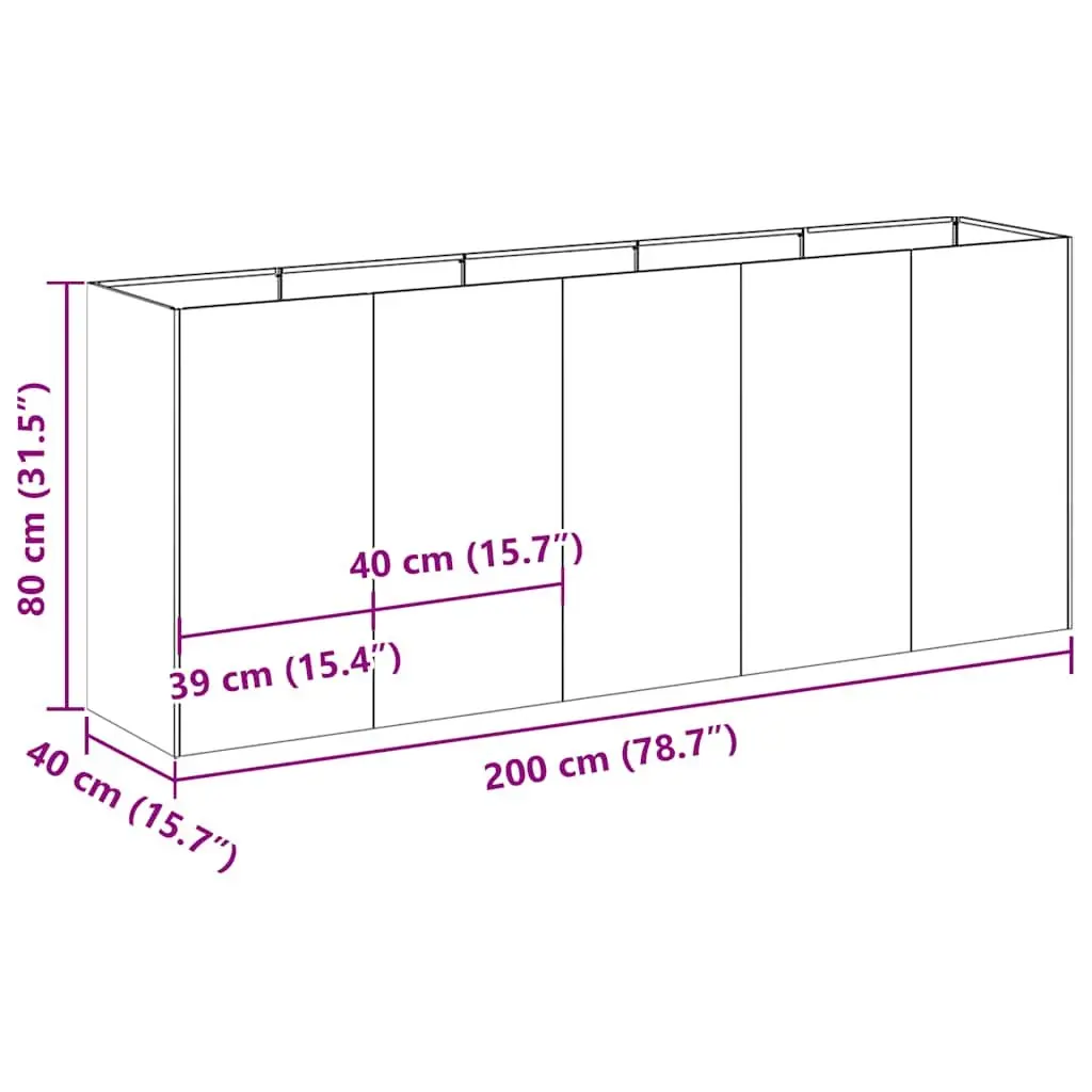 Raised Planter Box for Outdoor Spaces