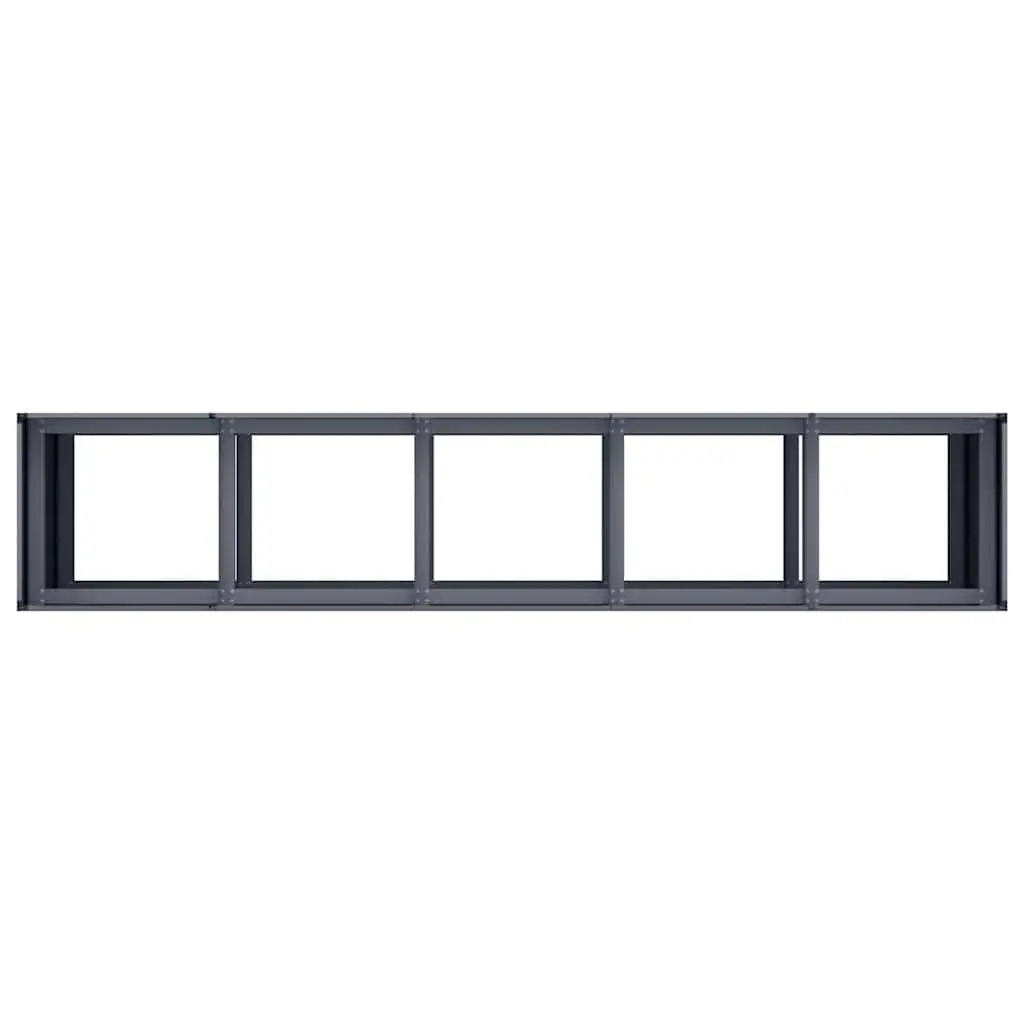 Planter Box Cold-rolled Steel 200x40x80 cm Anthracite Modern Garden Bed