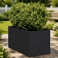 Versatile Black Planter for Garden, Patio, or Balcony 40x80x40 cm