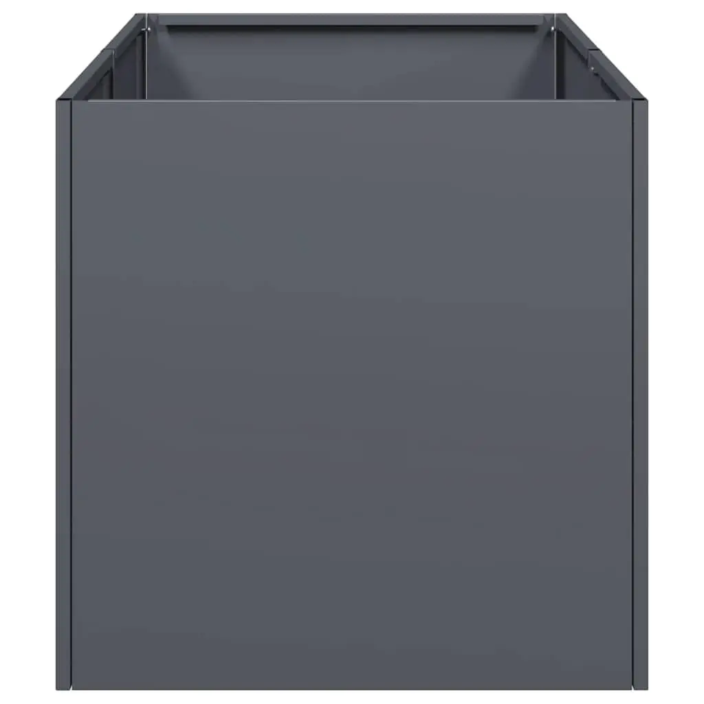 Cold Rolled Steel Raised Planter Box Anthracite Outdoor 40x80x40cm for Plants Vegetables Herbs and Flowers