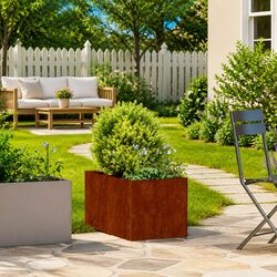 Practical Raised Garden Bed - Weathering Steel 40x80x40cm