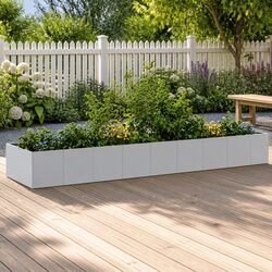 Practical Galvanised Steel Raised Bed for Your Garden 360x80x40cm