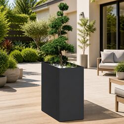 Versatile Black Planter Box for Home Gardening