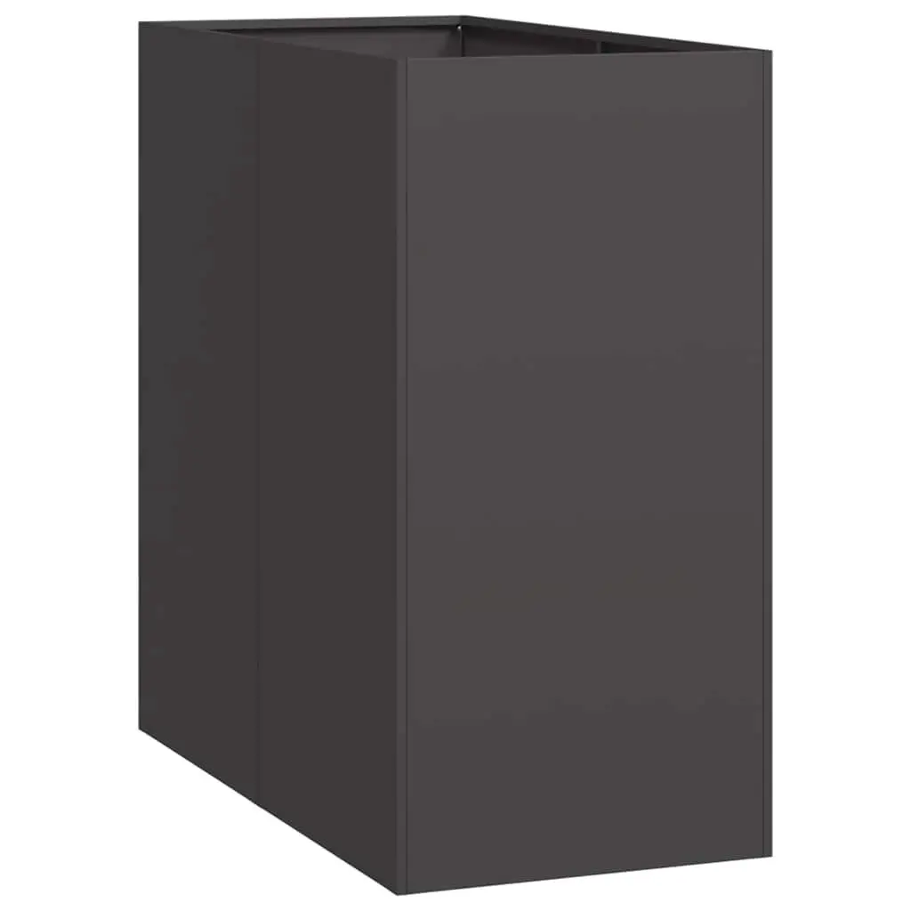 Steel Planter Box Cold-Rolled Steel 40x80x80 cm Black Raised Garden Bed
