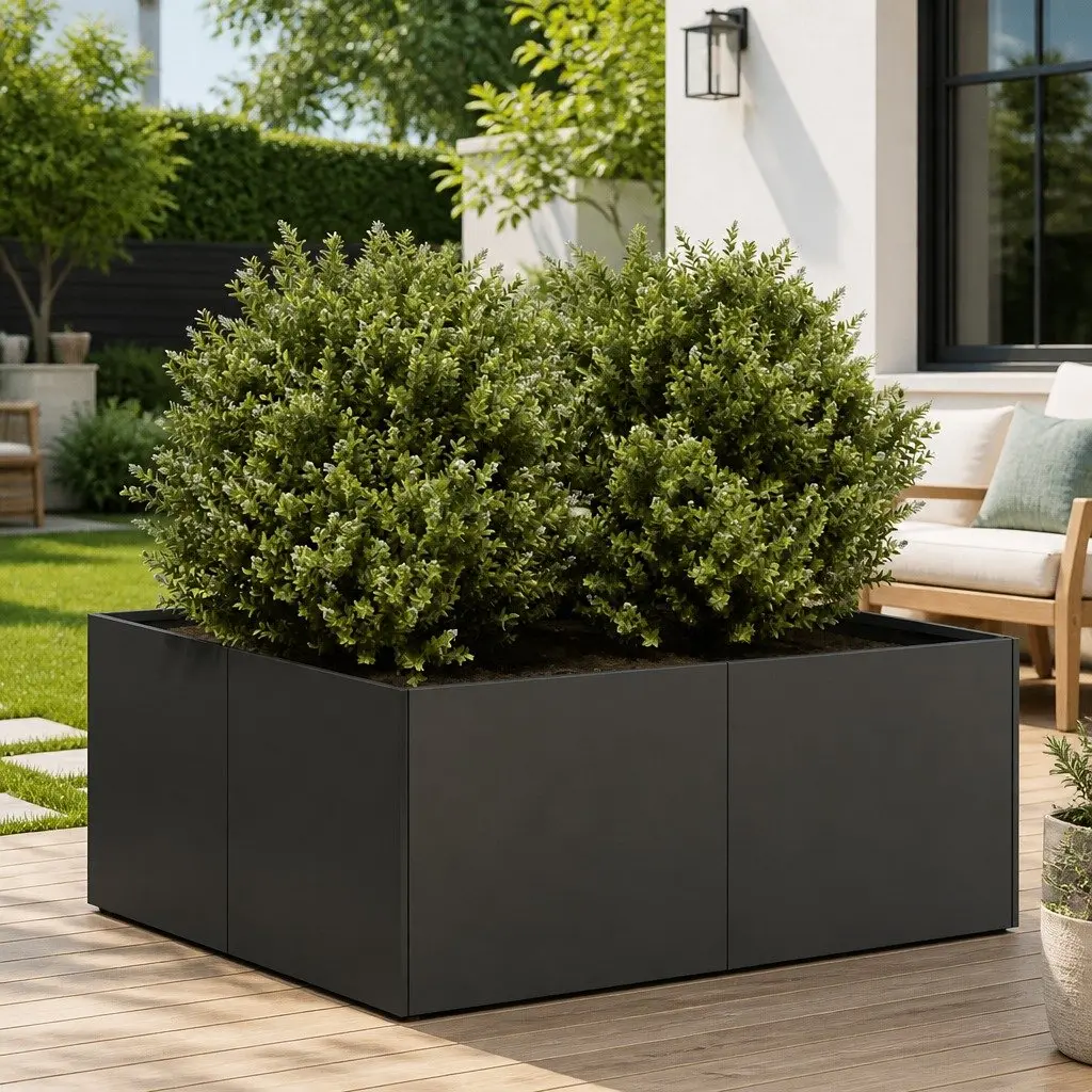 80x80x30cm Steel Planter Box for Home Gardens