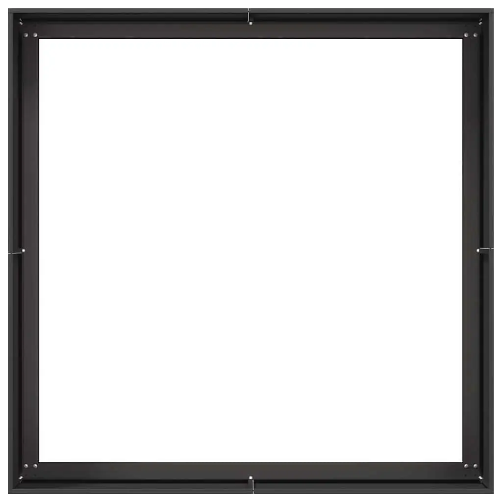 Steel Planter Box Cold-Rolled Steel 100 x 100 x 40 cm Black Raised Garden Bed