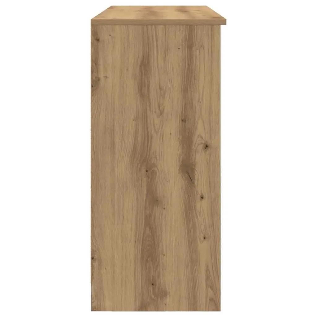Sideboard Cabinet Engineered Wood Brown 101x35x76 cm with Drawer and Adjustable Shelves for Living Room Dining Room Home Office