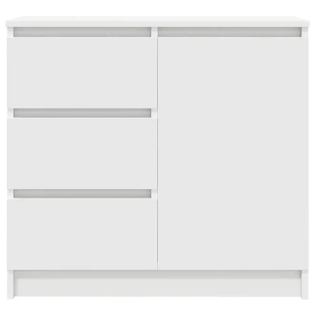 Sideboard Storage Cabinet White Engineered Wood Door Drawer Hallway Living Room