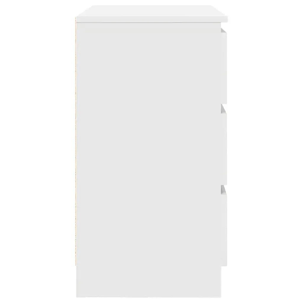 Sideboard Storage Cabinet White Engineered Wood Door Drawer Hallway Living Room