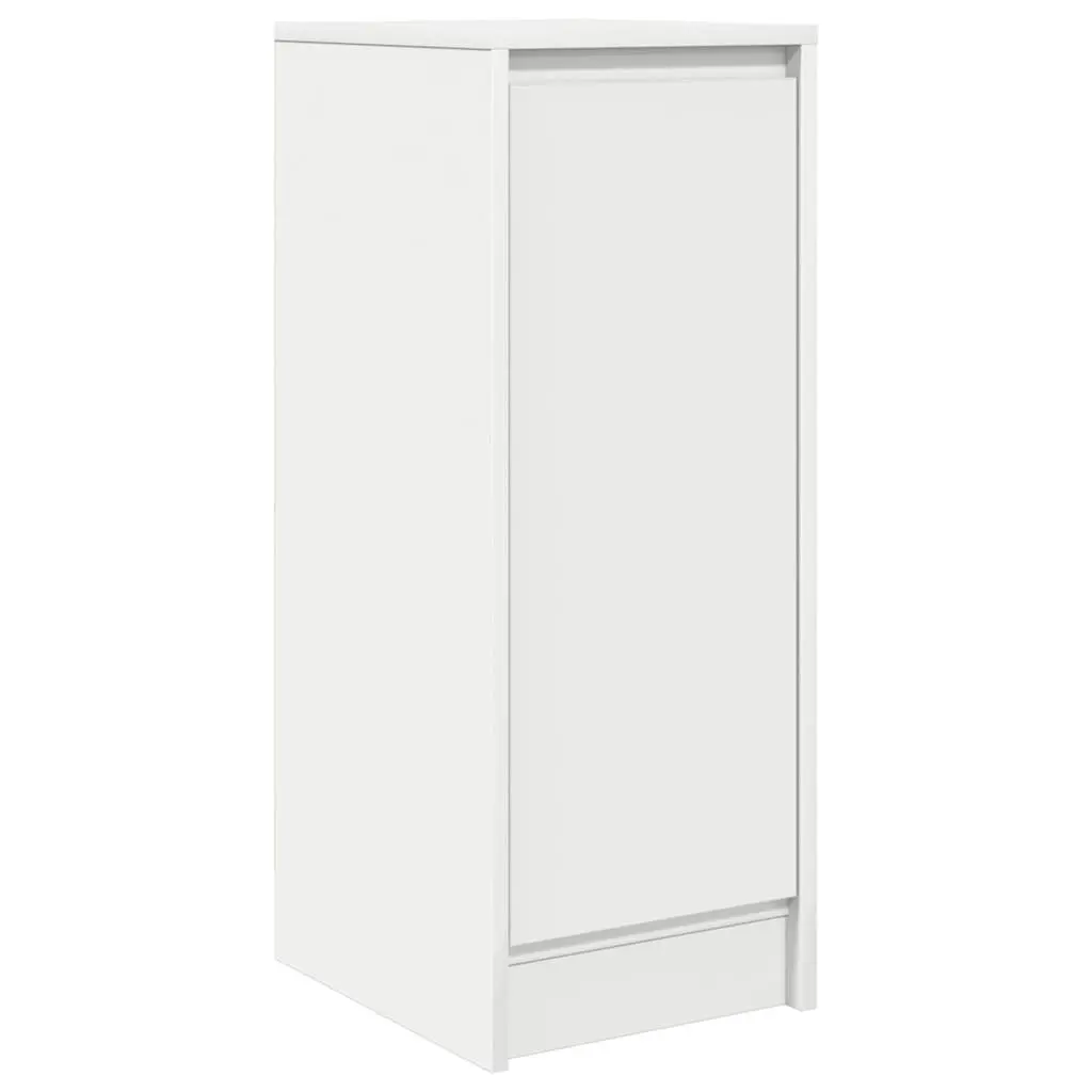 White Sideboard Storage Cabinet Engineered Wood Buffet with Door 295x340x760mm