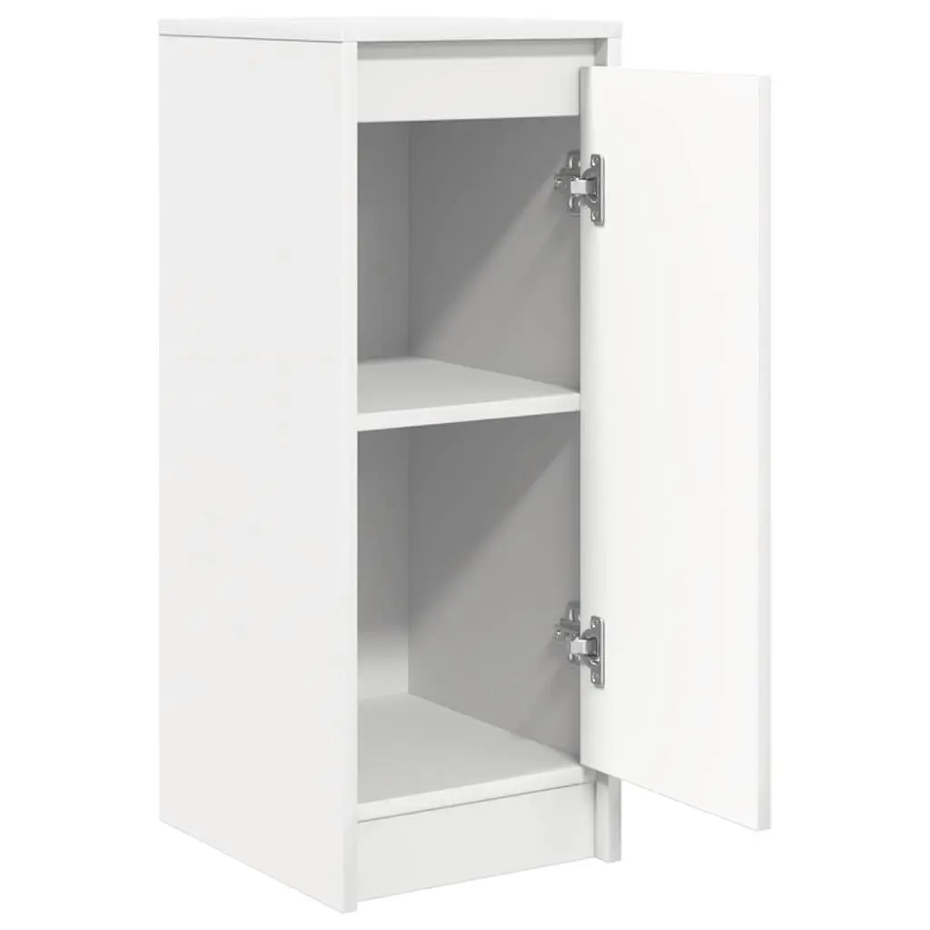 White Sideboard Storage Cabinet Engineered Wood Buffet with Door 295x340x760mm