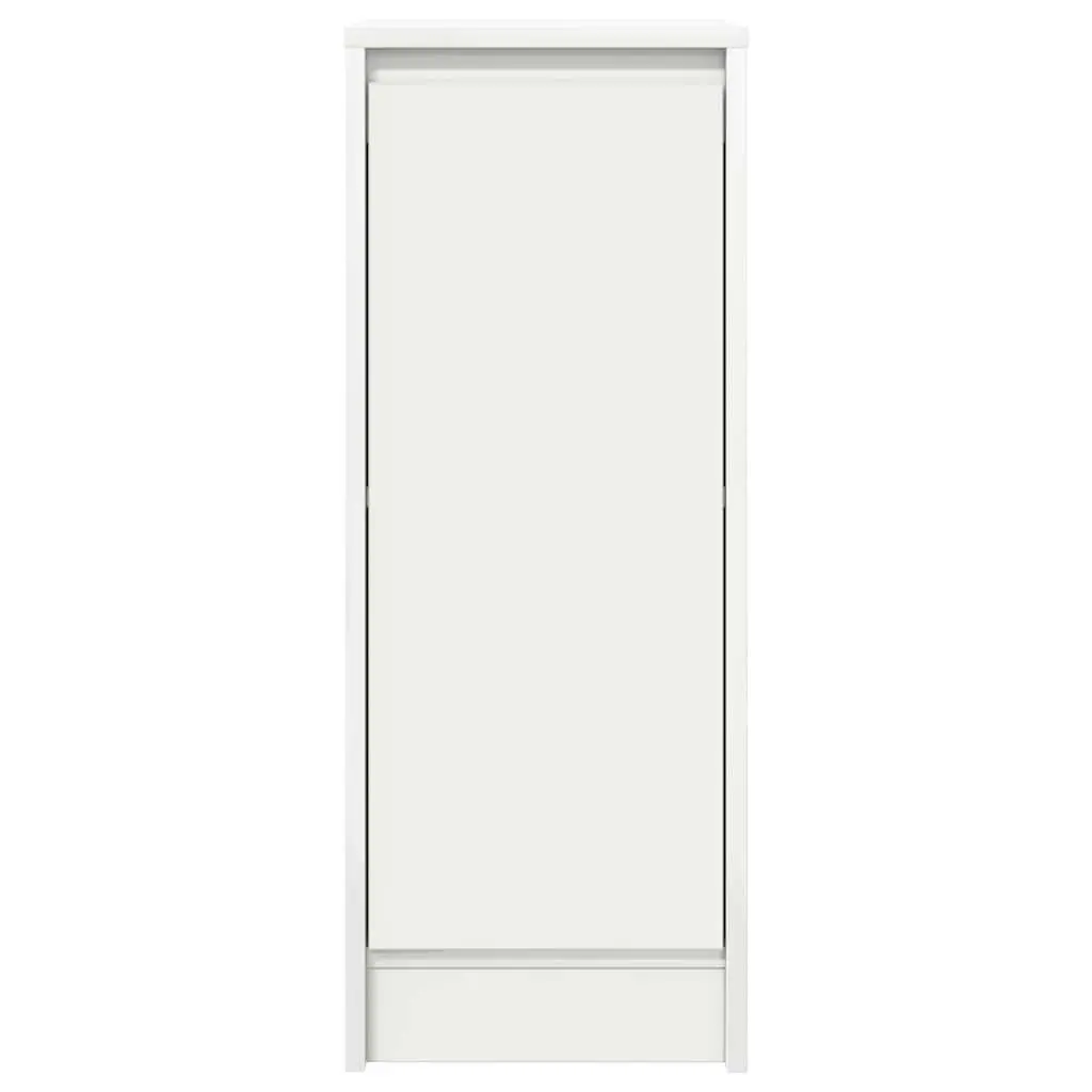 White Sideboard Storage Cabinet Engineered Wood Buffet with Door 295x340x760mm