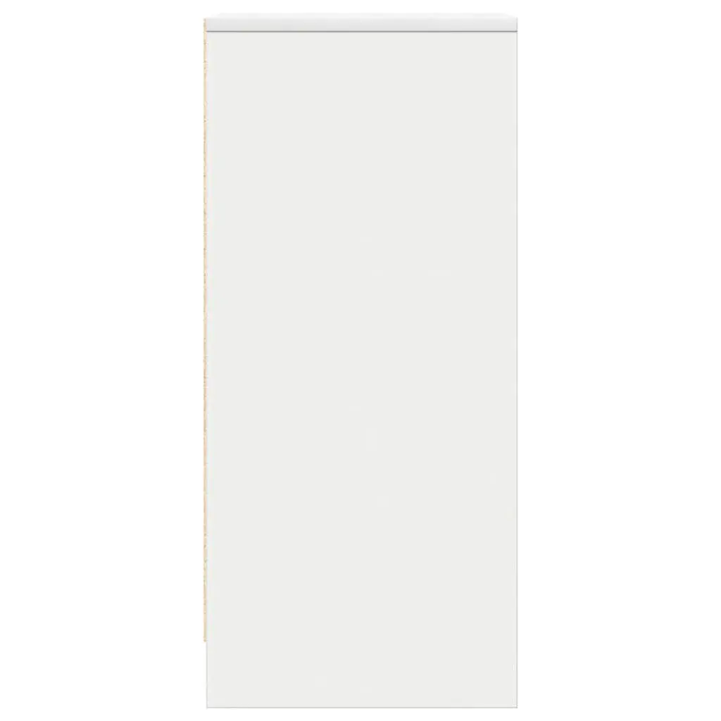 White Sideboard Storage Cabinet Engineered Wood Buffet with Door 295x340x760mm