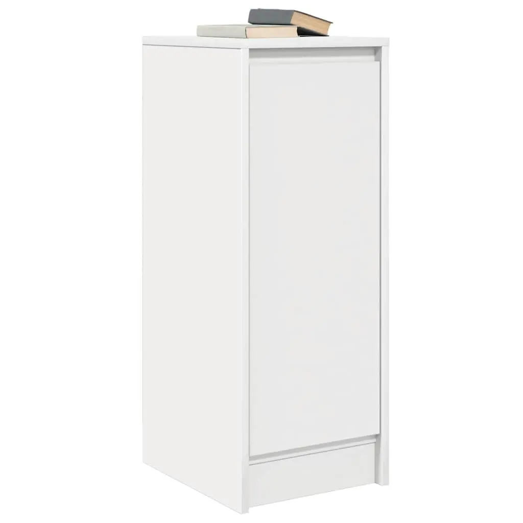 White Sideboard Storage Cabinet Engineered Wood Buffet with Door 295x340x760mm