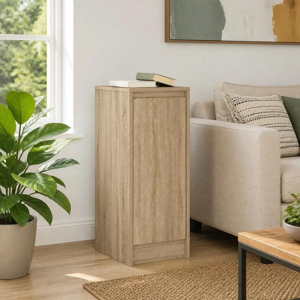 Sideboard Engineered Wood 29.5 x 34 x 76 cm Brown Storage Cabinet Buffet Furniture