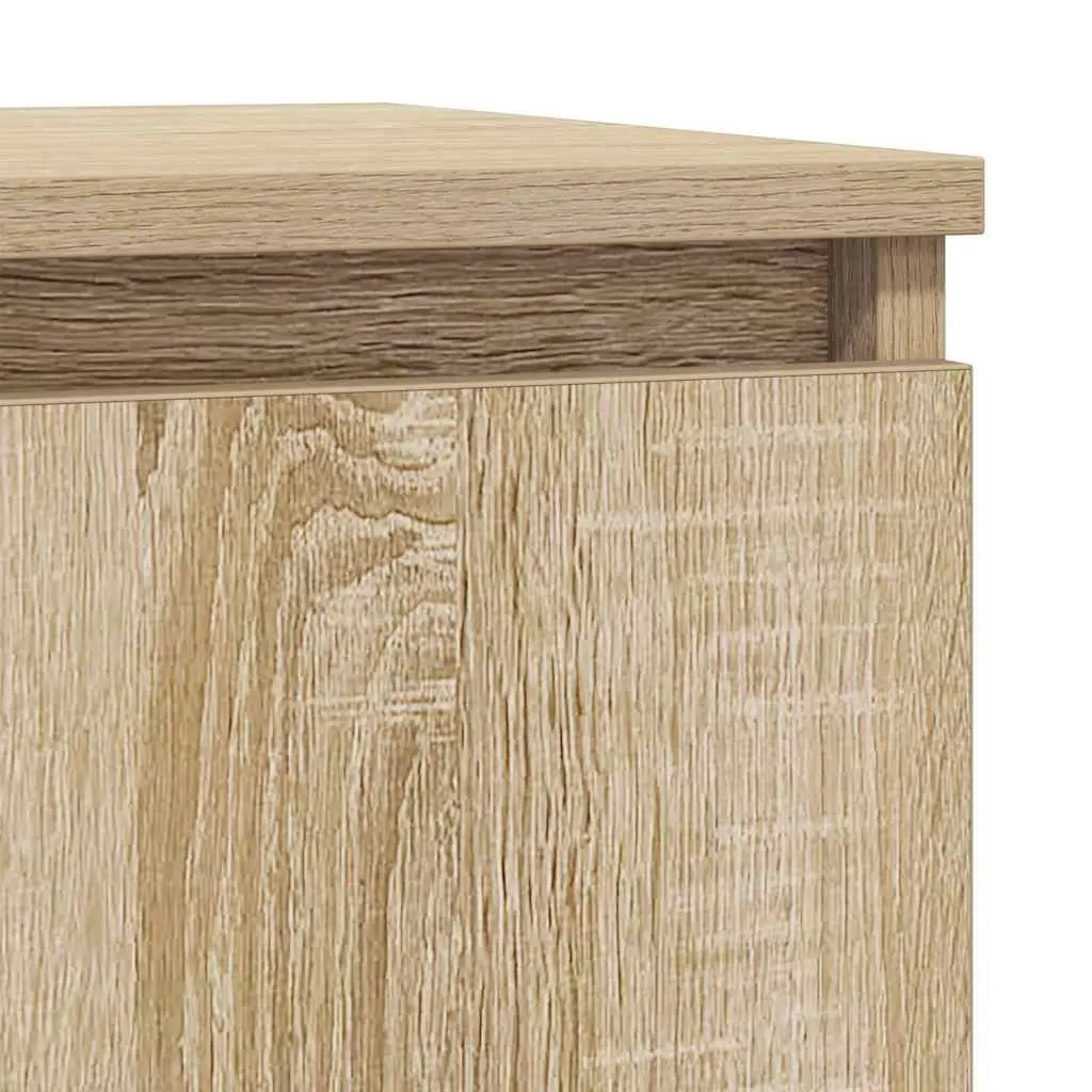 Sideboard Engineered Wood 29.5 x 34 x 76 cm Brown Storage Cabinet Buffet Furniture