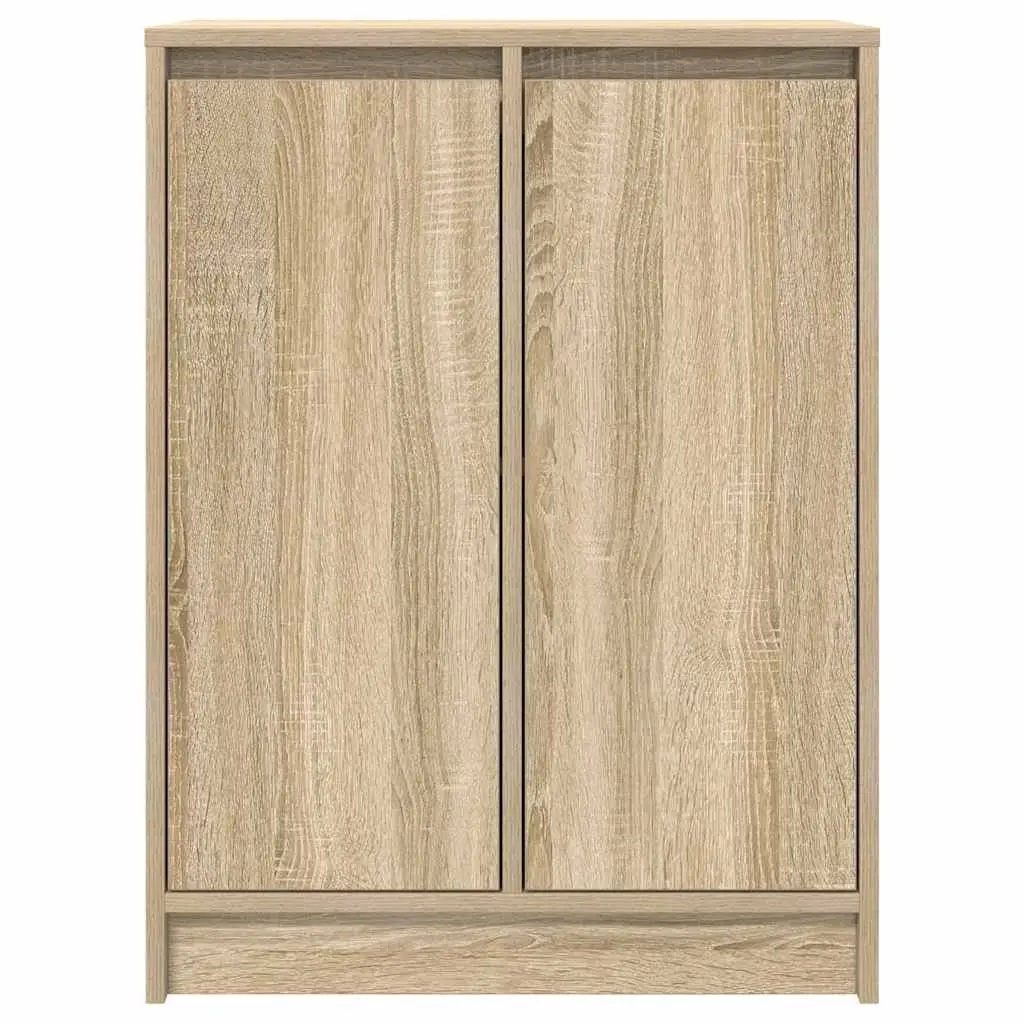 Engineered Wood Sideboard Brown Storage Cabinet 57x34x76cm Furniture Organiser