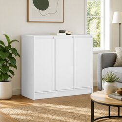 Practical White Sideboard Cabinet 85x34x76cm for Everyday Use