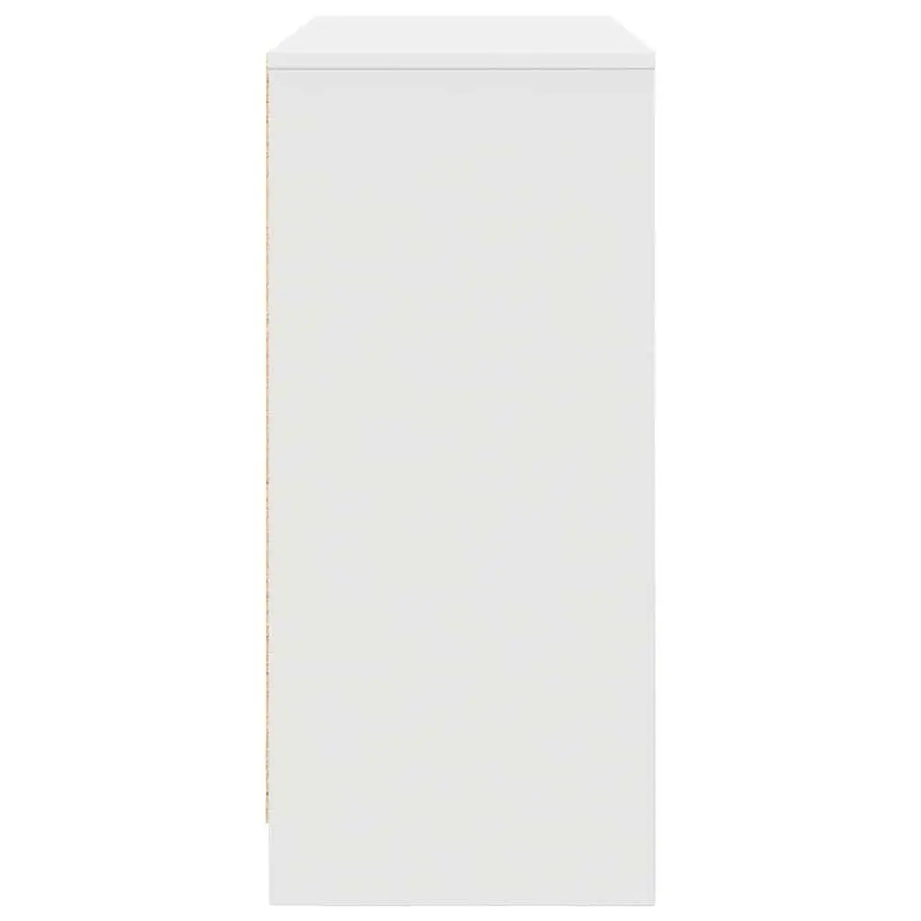 Sideboard Cabinet Storage Engineered Wood White 85x34x76cm Buffet Suitable for Dining Room Kitchen Bedroom Office