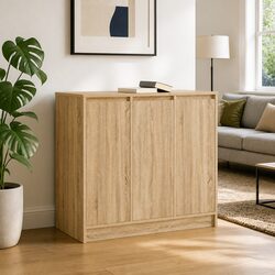Practical Sonoma Oak Sideboard for Diverse Home Use