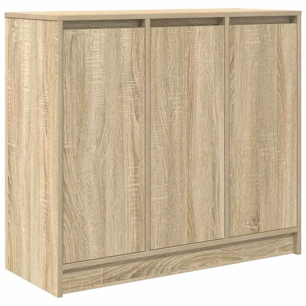 Sideboard Engineered Wood 85x34x76 cm Sonoma Oak Brown Storage Cabinet