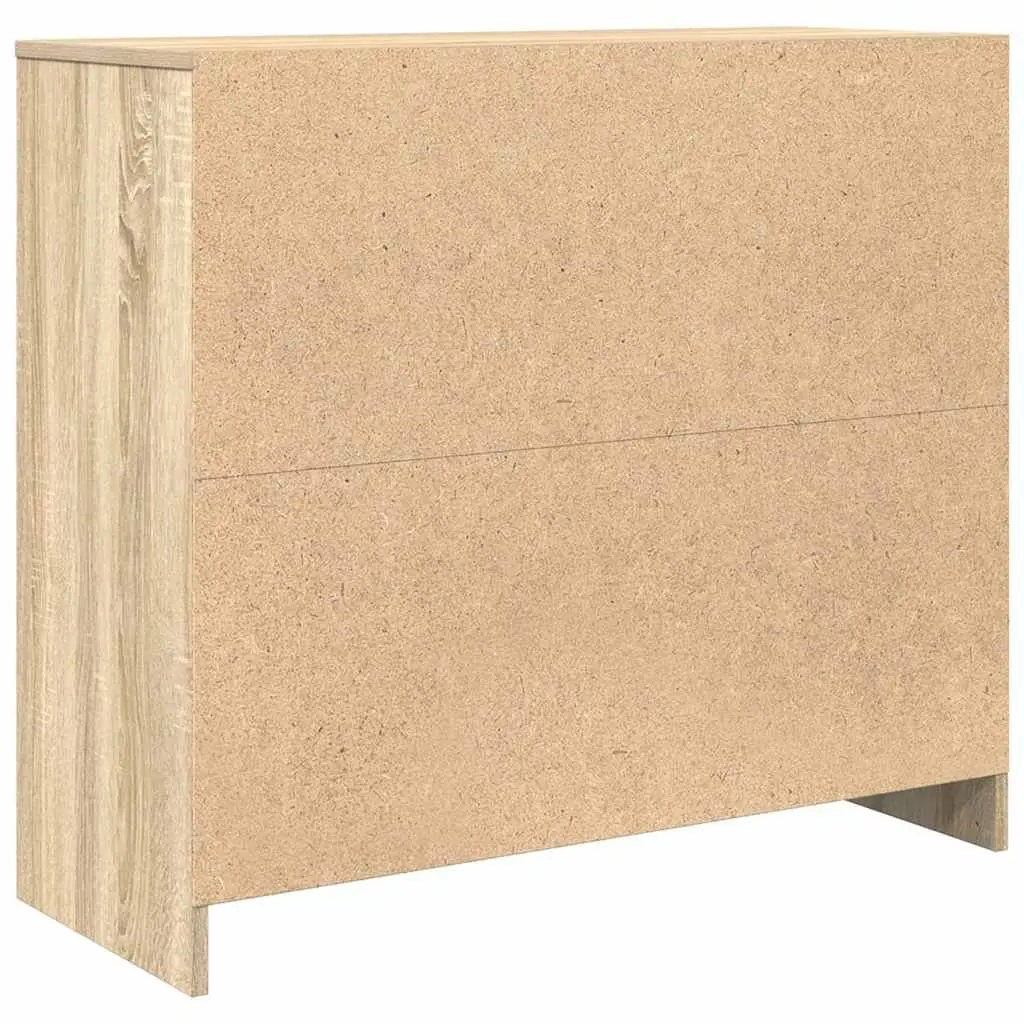 Sideboard Engineered Wood 85x34x76 cm Sonoma Oak Brown Storage Cabinet