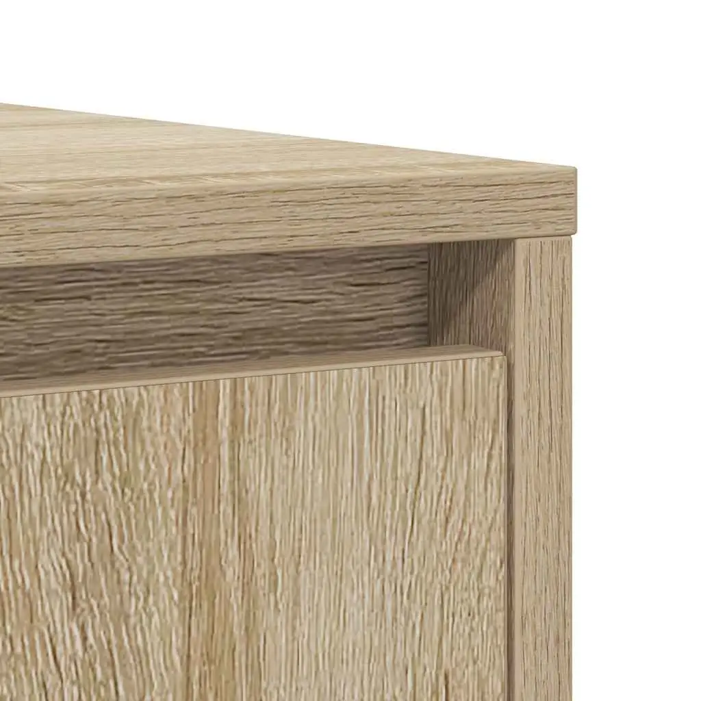 Sideboard Engineered Wood 85x34x76 cm Sonoma Oak Brown Storage Cabinet