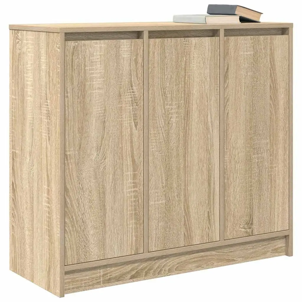 Sideboard Engineered Wood 85x34x76 cm Sonoma Oak Brown Storage Cabinet