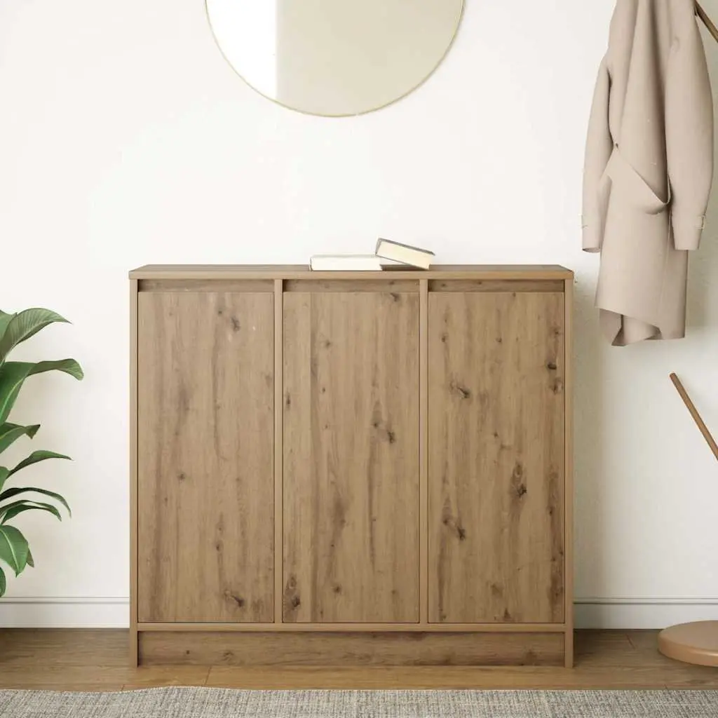 Sideboard Buffet Cabinet Engineered Wood 85x34x76cm Brown Artisan Oak