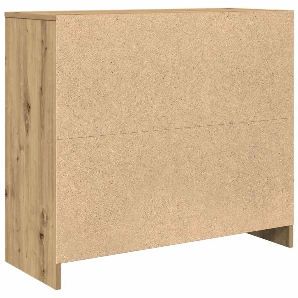 Sideboard Buffet Cabinet Engineered Wood 85x34x76cm Brown Artisan Oak