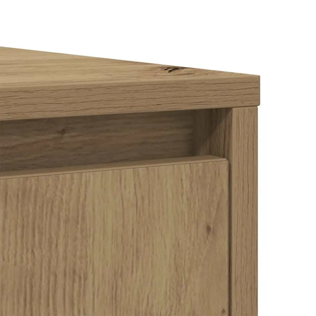 Sideboard Buffet Cabinet Engineered Wood 85x34x76cm Brown Artisan Oak