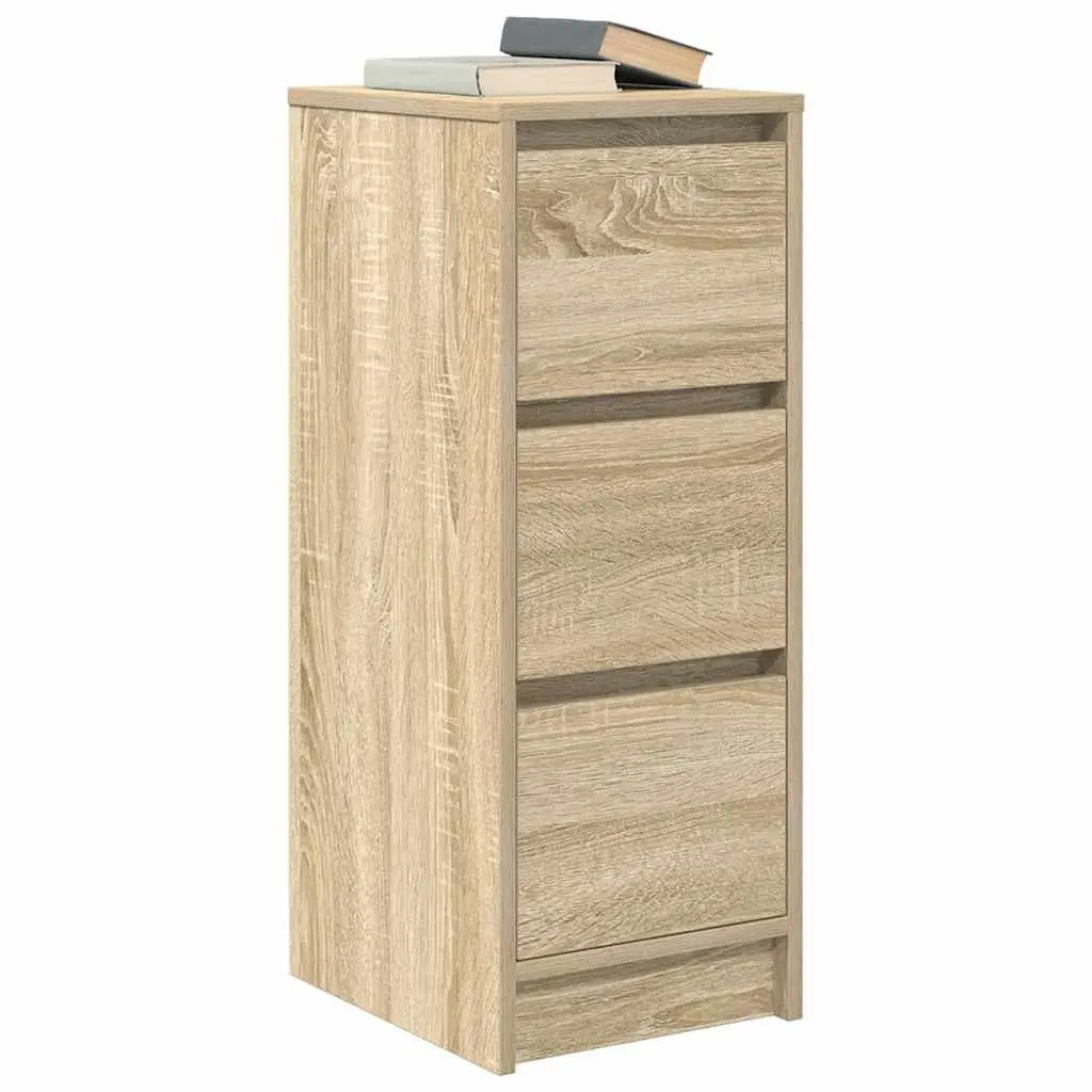 Sideboard Sonoma Oak 29.5x34x76 cm Storage Cabinet Buffet Engineered Wood Brown