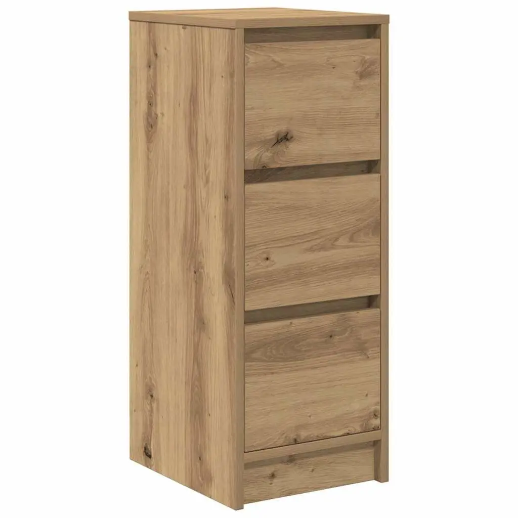 Engineered Wood Sideboard Storage Cabinet Brown Multi Room Use 29.5x34x76cm