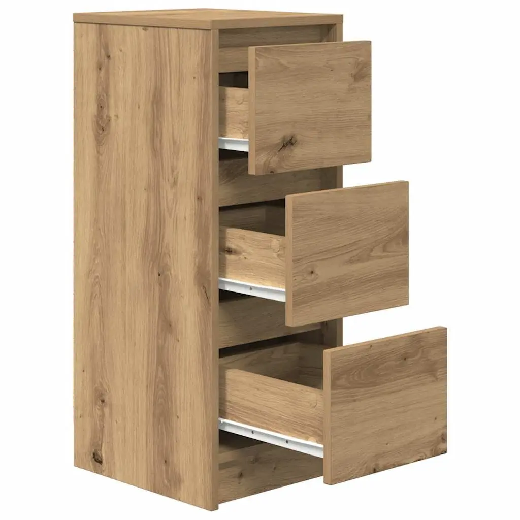 Engineered Wood Sideboard Storage Cabinet Brown Multi Room Use 29.5x34x76cm
