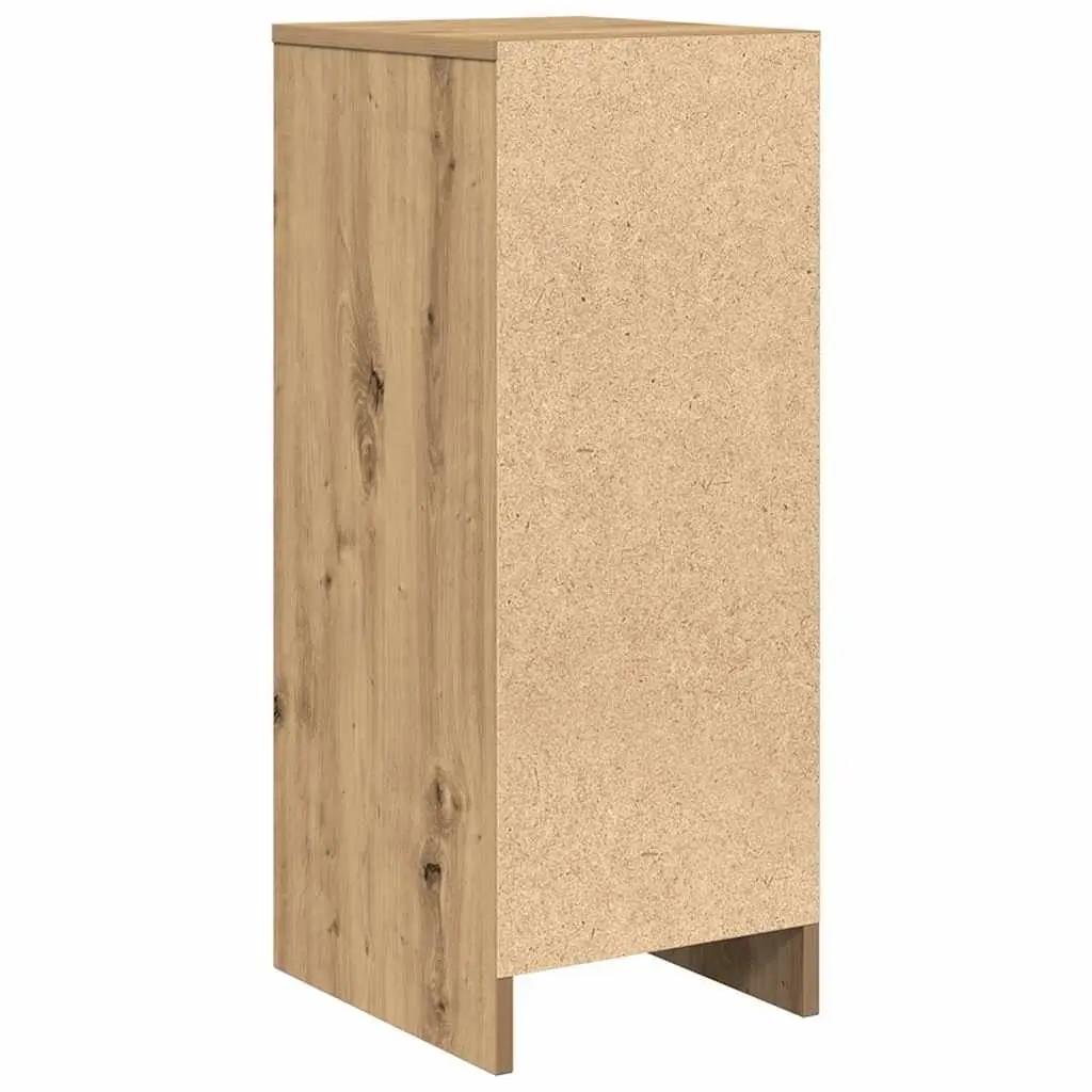 Engineered Wood Sideboard Storage Cabinet Brown Multi Room Use 29.5x34x76cm