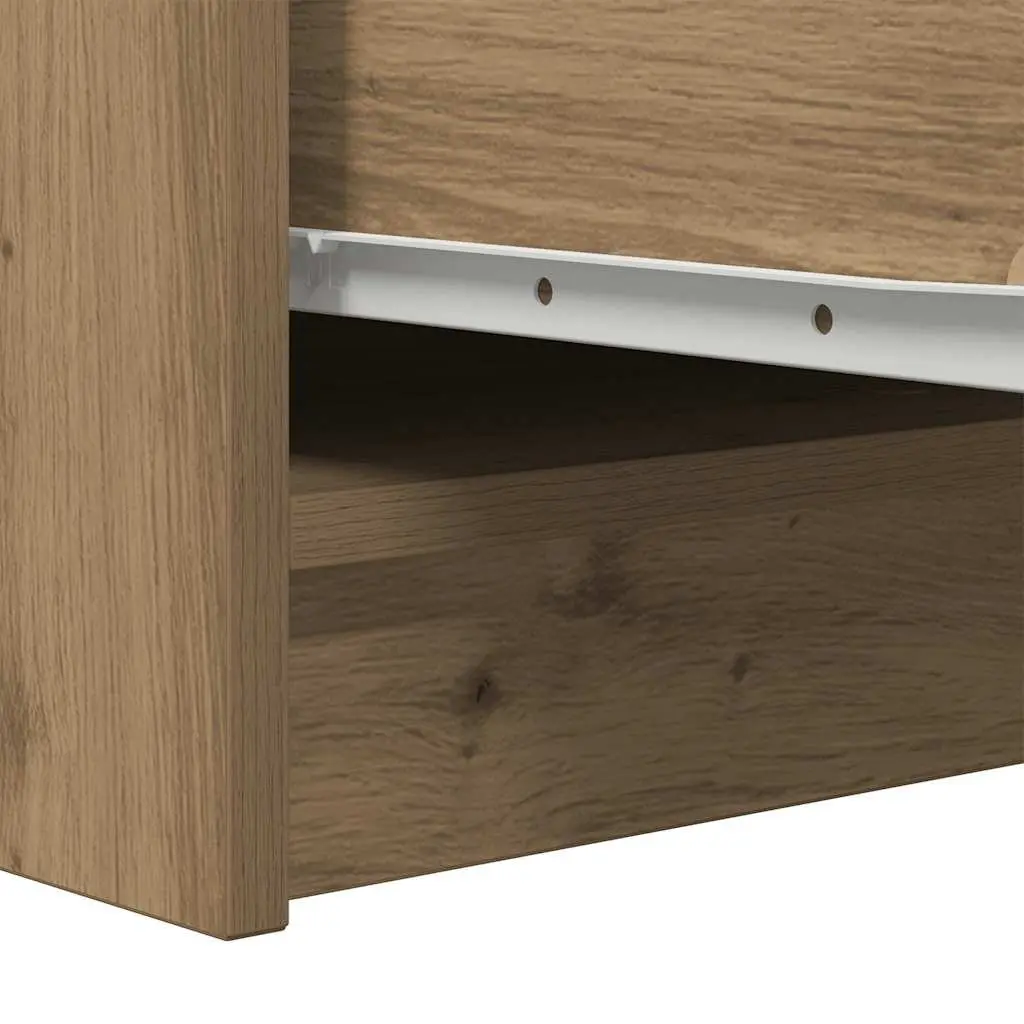 Engineered Wood Sideboard Storage Cabinet Brown Multi Room Use 29.5x34x76cm