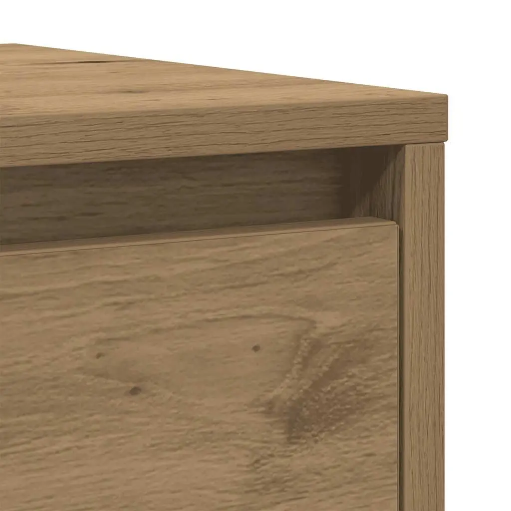 Engineered Wood Sideboard Storage Cabinet Brown Multi Room Use 29.5x34x76cm