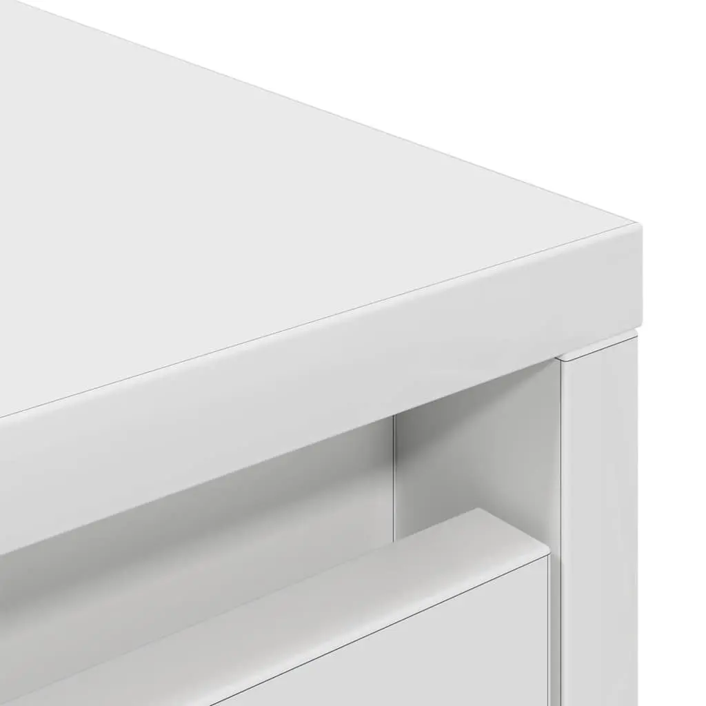 Highboard Storage Cabinet Engineered Wood White 295x34x1195cm Buffet for Dining Room