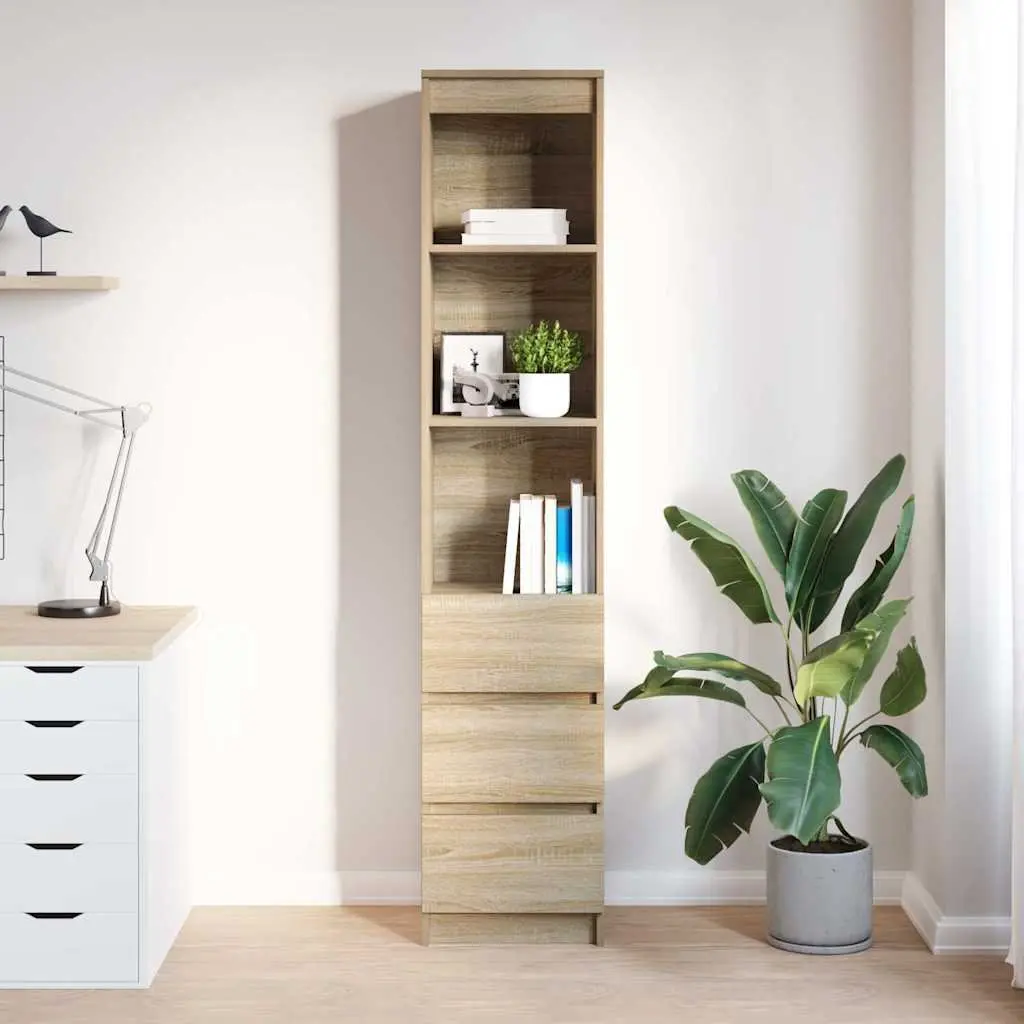 Storage Highboard Cabinet Engineered Wood Brown 180cm Sideboard Buffet for Dining Bedroom Kitchen Living Room
