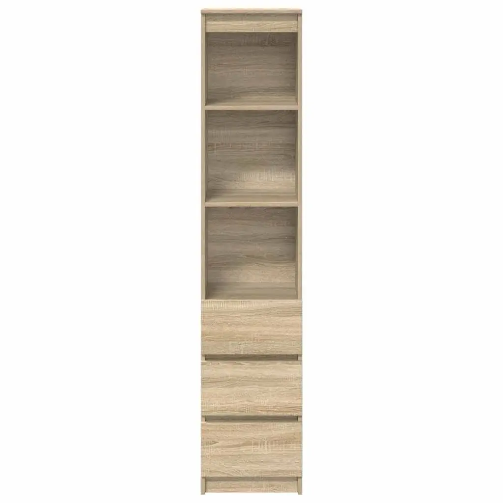 Storage Highboard Cabinet Engineered Wood Brown 180cm Sideboard Buffet for Dining Bedroom Kitchen Living Room