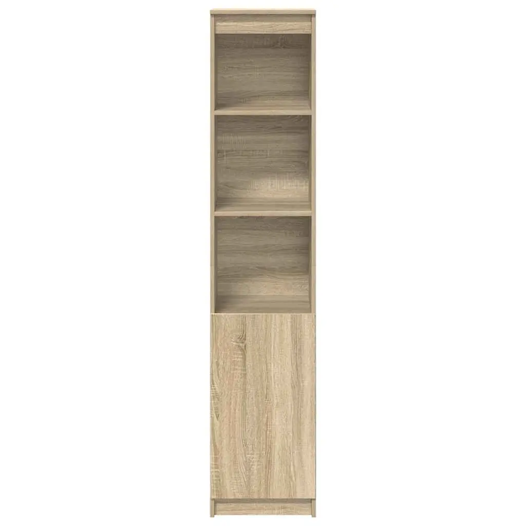Highboard Buffet Cabinet Engineered Wood Brown 37.5x35x180cm Storage for Dining Room Bedroom Kitchen Living Space
