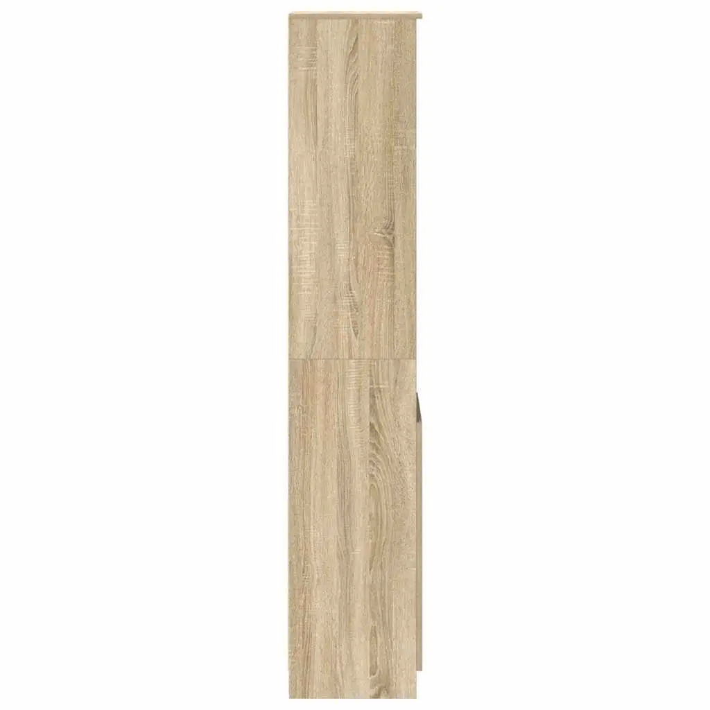 Highboard Buffet Cabinet Engineered Wood Brown 37.5x35x180cm Storage for Dining Room Bedroom Kitchen Living Space